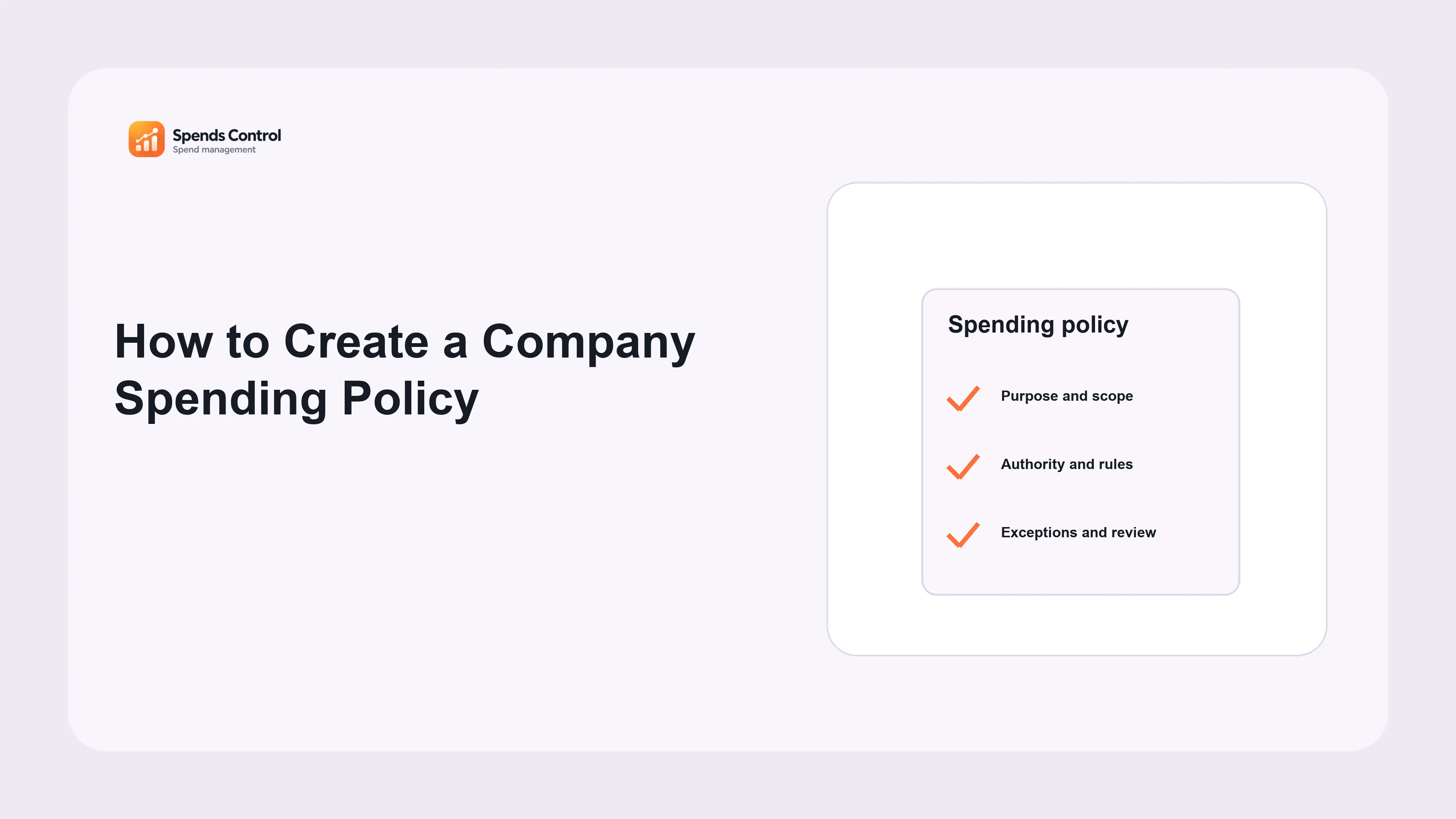 How to Create a Company Spending Policy — visual guide company spending policy: a practical spending control guide