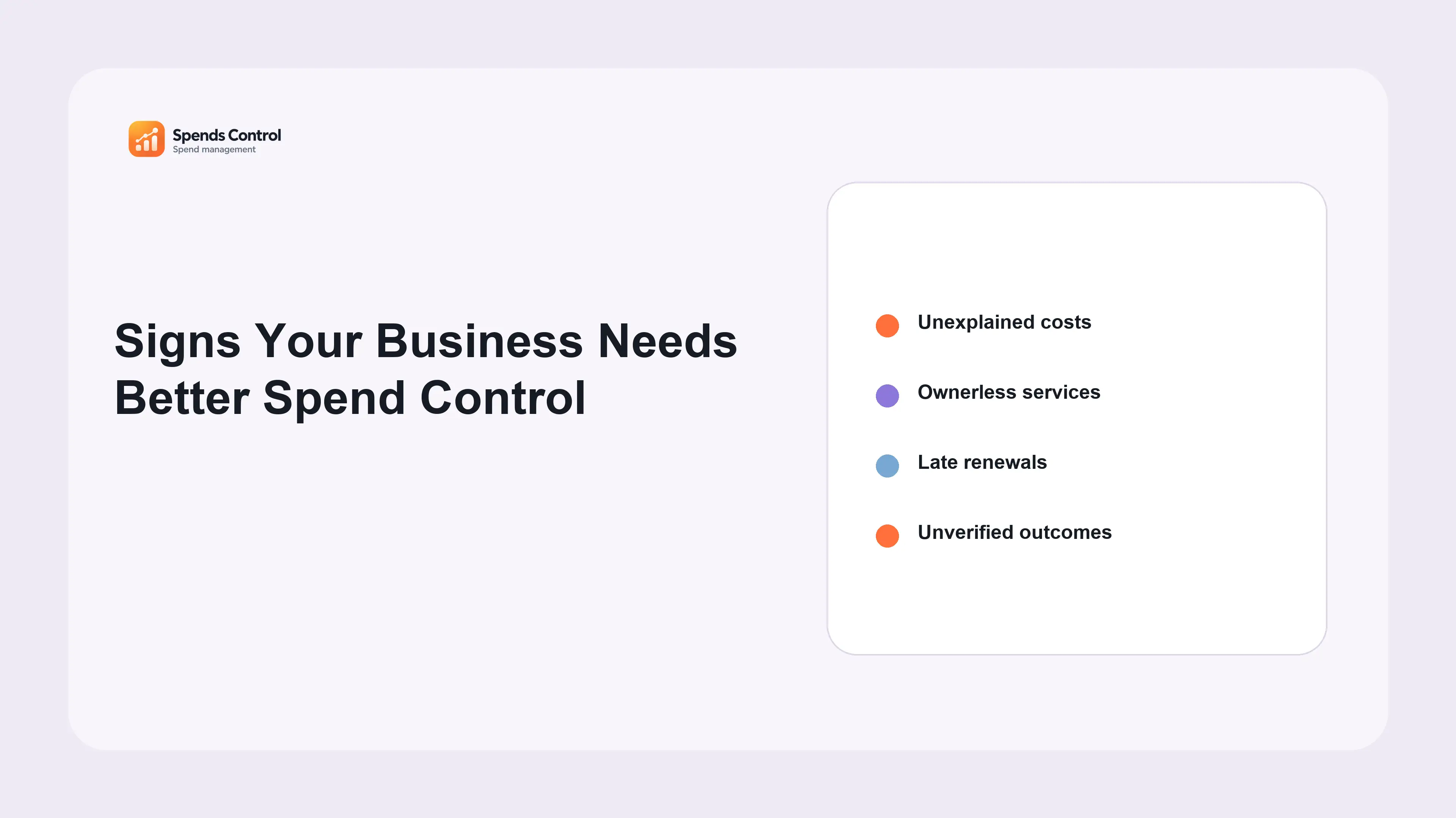 Signs Your Business Needs Better Spend Control — visual guide business spend control: a practical spending control guide